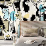 Abstract Faces Collage Wallpaper - D591