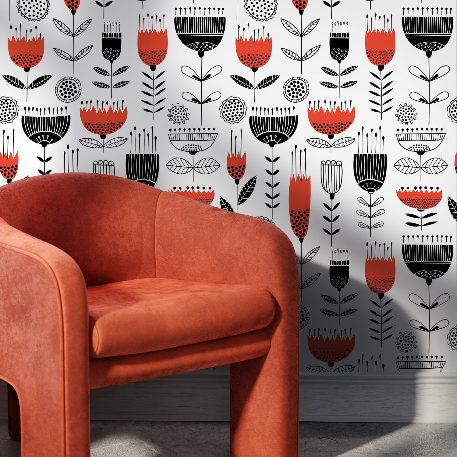 Removable Wallpaper Scandinavian Wallpaper Temporary Wallpaper Sunshine Wallpaper Peel and Stick Wallpaper Wall Paper - A977