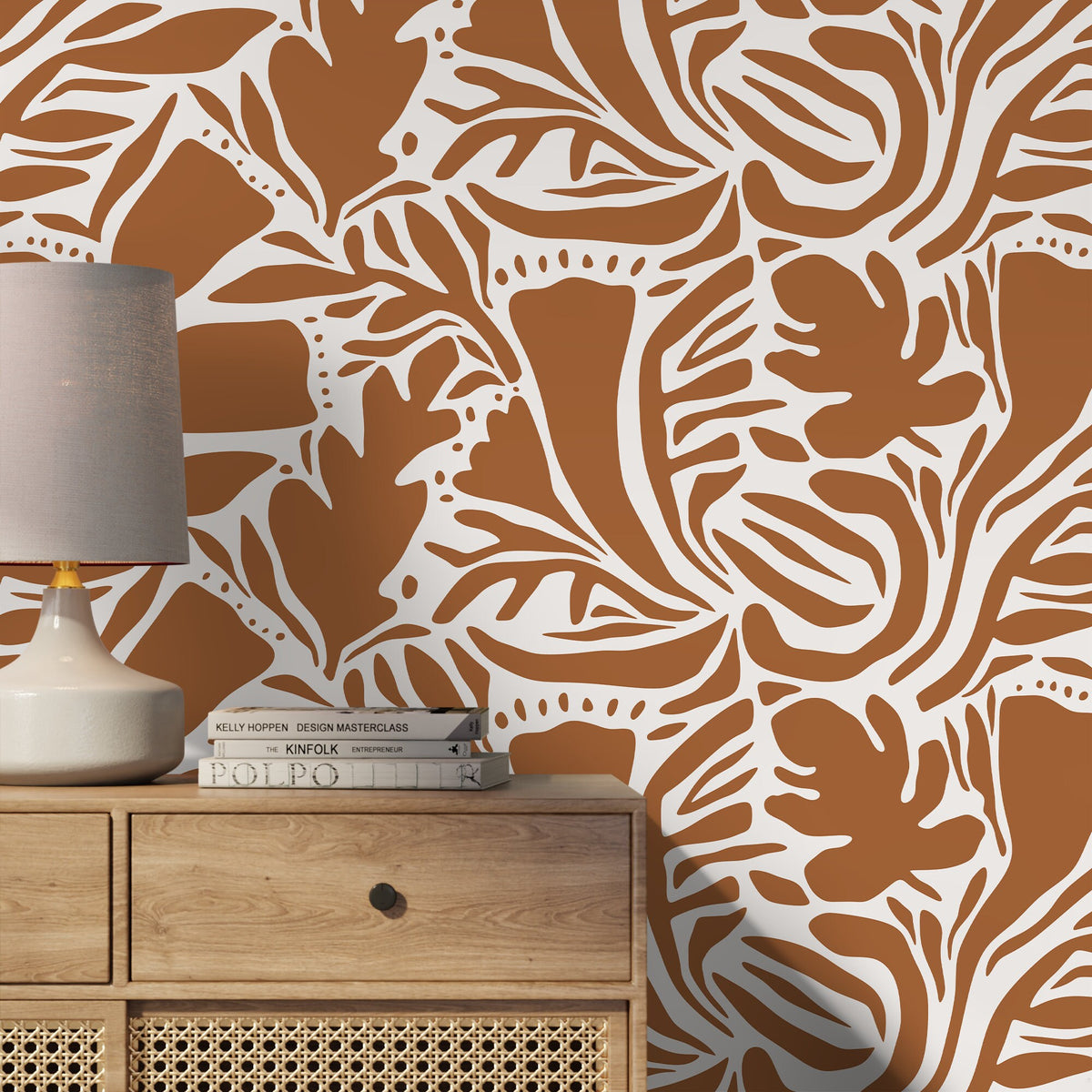 Elegant Foliage Wallpaper - D641