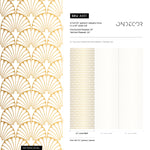 Removable Wallpaper Peel and Stick Wallpaper Wall Paper Wall Mural - Art Deco Non-Metallic Gold Wallpaper - A931