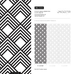 Removable Wallpaper Peel and Stick Wallpaper Wall Paper Wall Mural - Black and White Minimal Wallpaper - B084