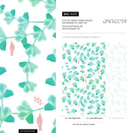 Removable Wallpaper Peel and Stick Wallpaper Wall Paper Wall Mural - Leaf Wallpaper Tropical Wallpaper - X013