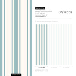 Light Blue Striped Wallpaper Vintage Wallpaper Peel and Stick and Traditional Wallpaper - D758