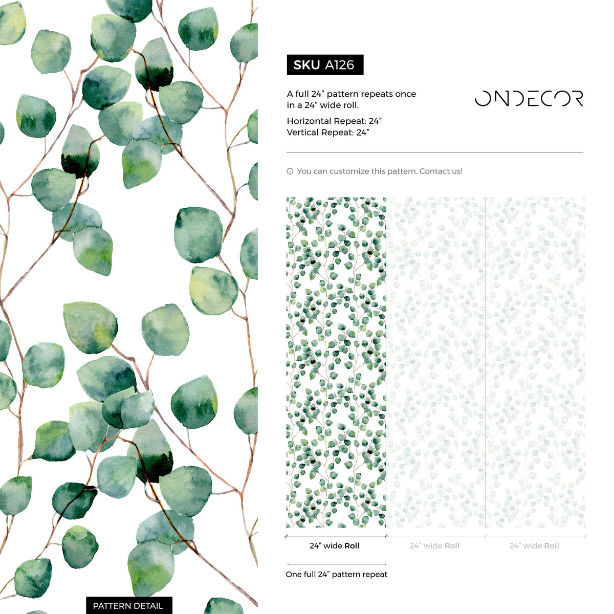 Eucalyptus Serenity Wallpaper - A126