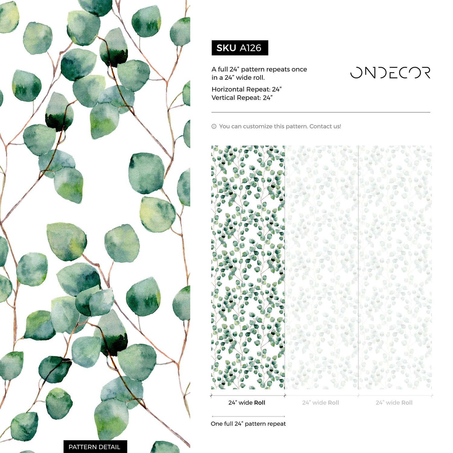 Eucalyptus Serenity Wallpaper - A126