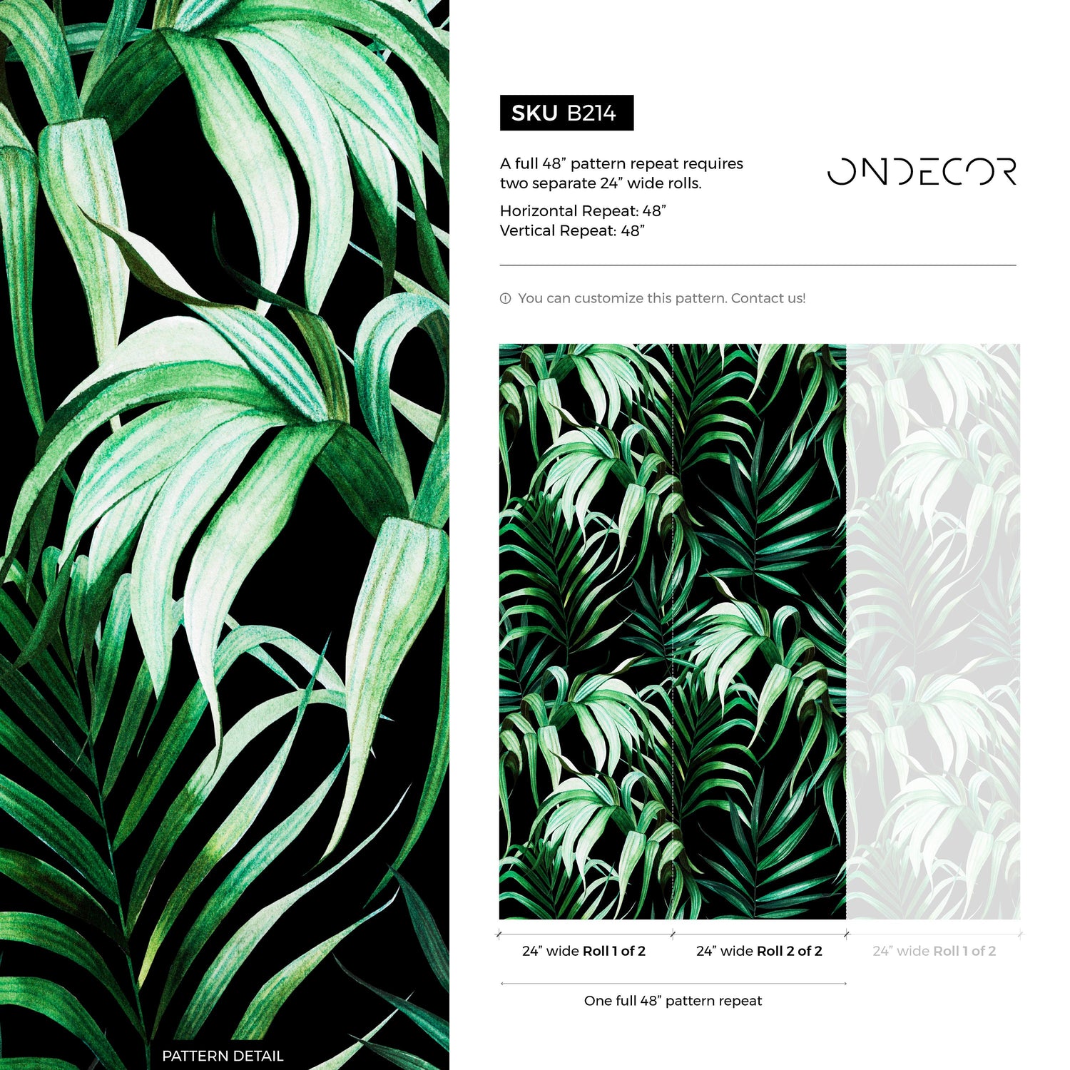 Tropical Elegance Wallpaper - B214