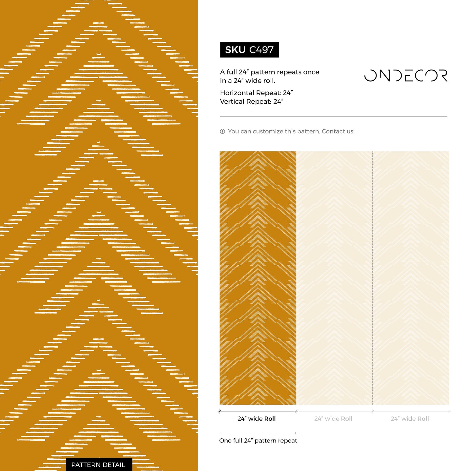 Geometric Arrow Motif Wallpaper - C497