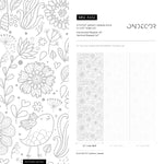 Floral and Fauna Illustrations Wallpaper - A452