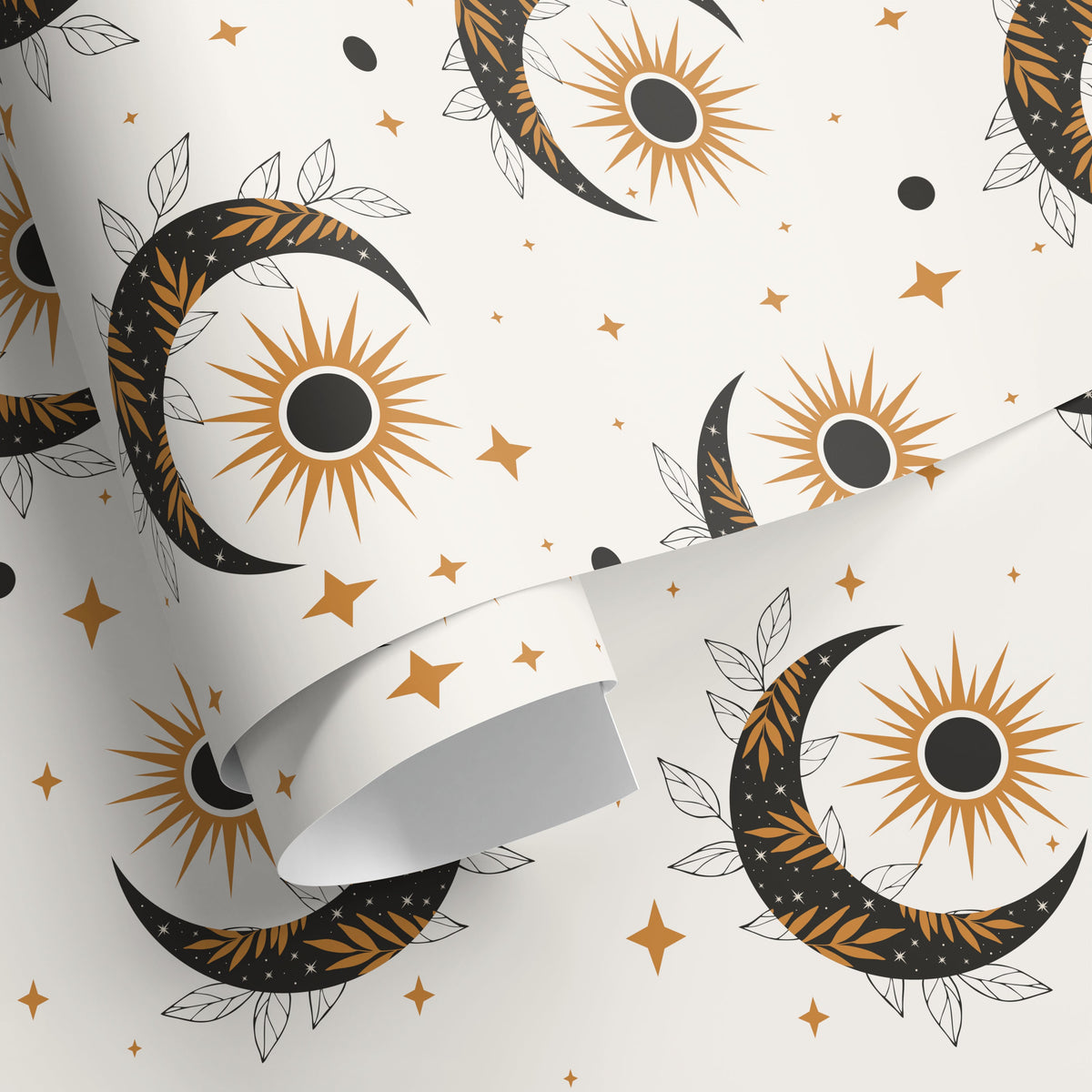 Mystique and Celestial Wallpaper Removable Peel and Stick Wallpaper, Peel and Stick Wallpaper Moon and Sun - ZACS