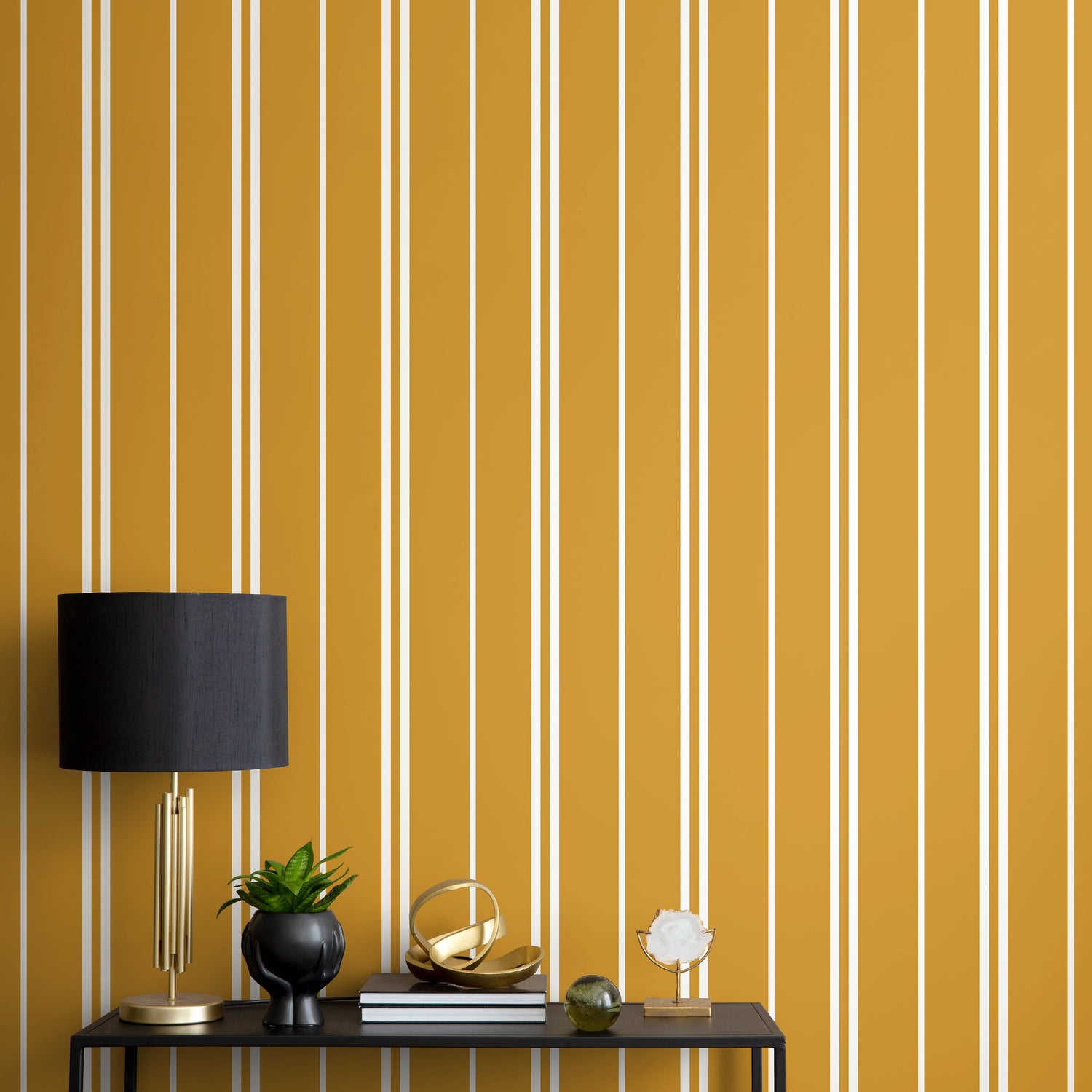 Modern Lines Wallpaper Striped Wallpaper Peel and Stick and Traditional Wallpaper - D768