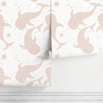 Mystique and Celestial Wallpaper Removable Peel and Stick Wallpaper, Peel and Stick Wallpaper Moon and whale - ZAAS