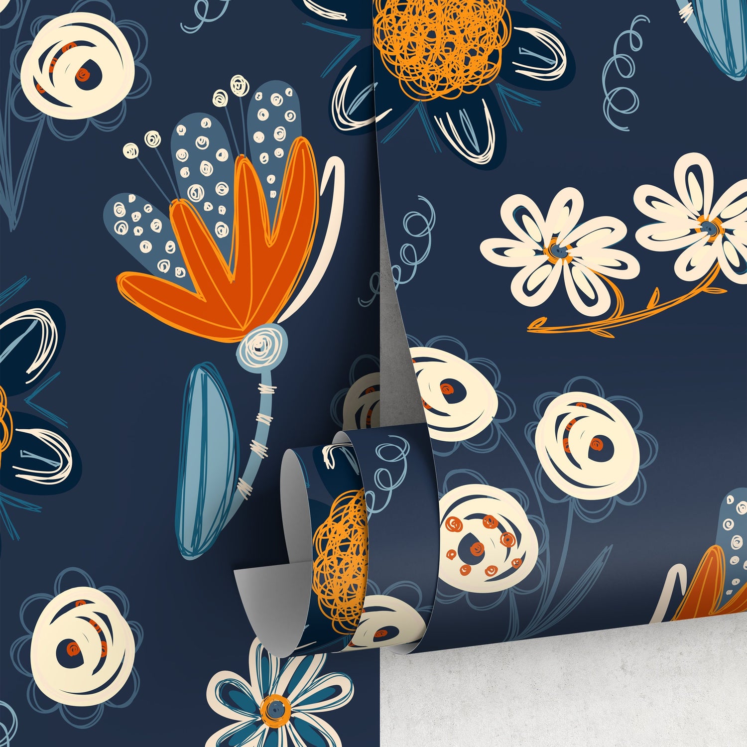 Floral Abstraction Wallpaper - B840