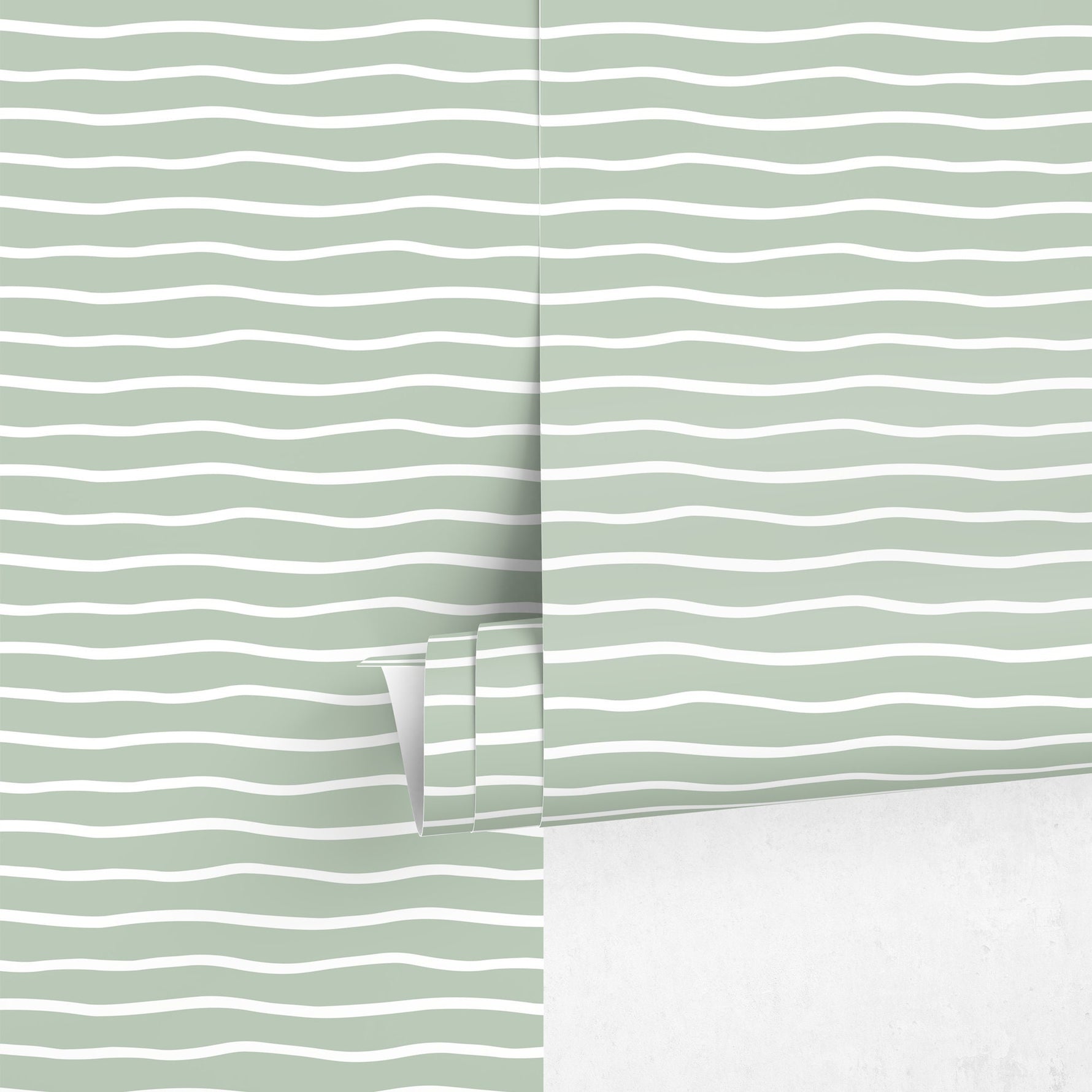 Light Green Minimalist Lines Wallpaper Boho Wallpaper Peel and Stick and Traditional Wallpaper - D747