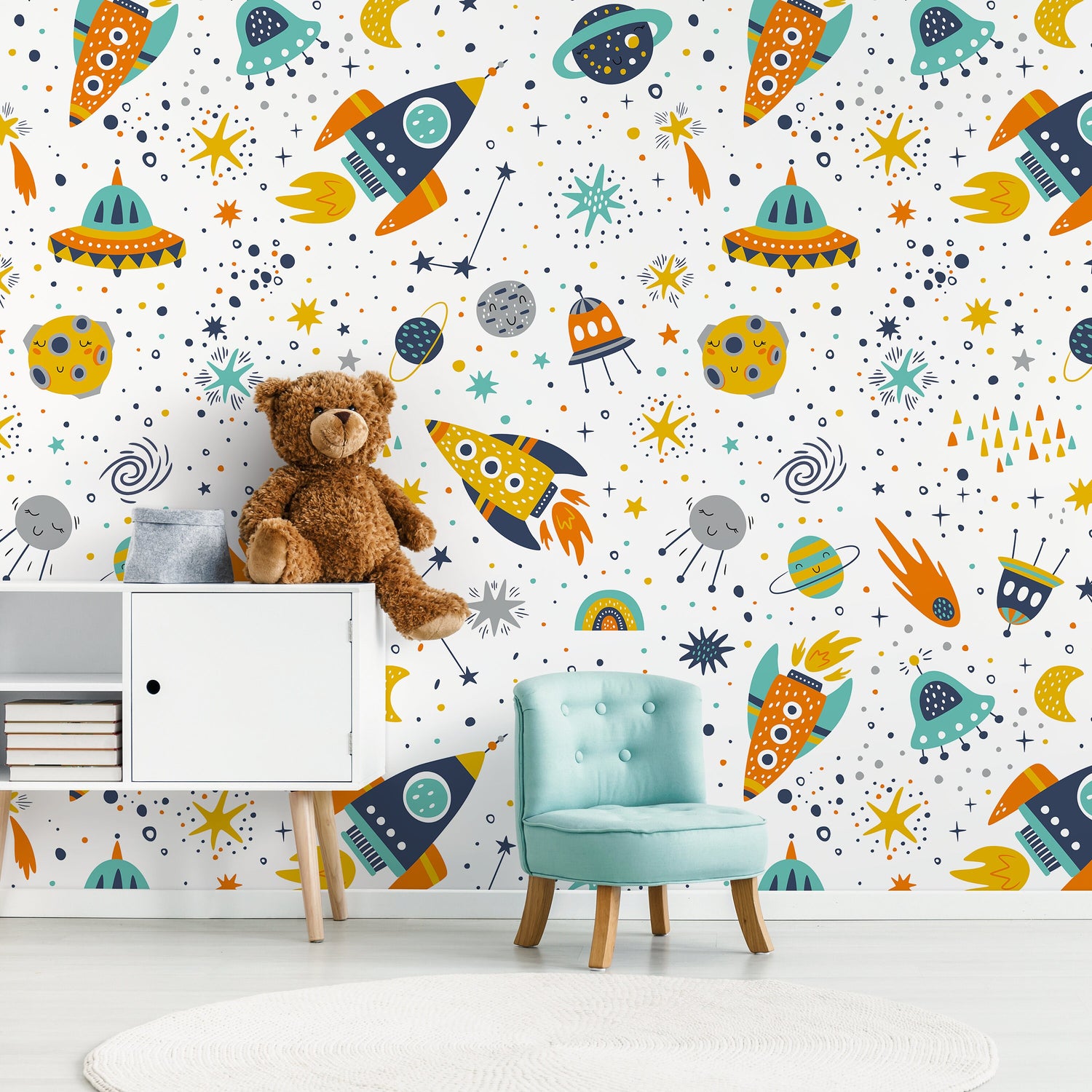 Removable Wallpaper, Scandinavian Wallpaper, Temporary Wallpaper, Minimalistic Wallpaper, Peel and Stick Wallpaper - B524