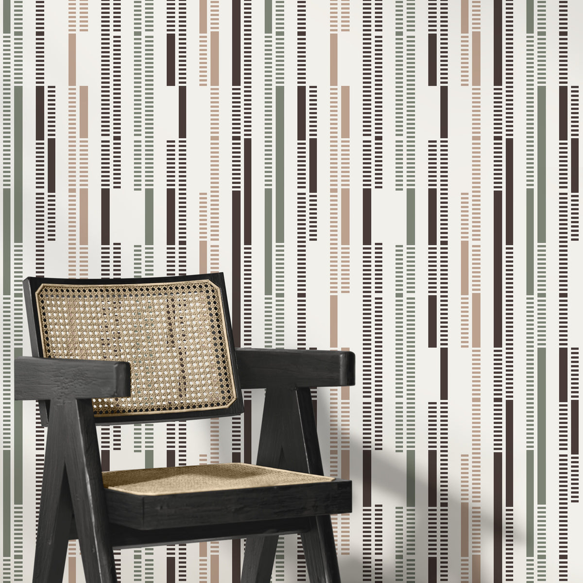 Taupe Contemporary Geometric Wallpaper Abstract Wallpaper Peel and Stick and Traditional Wallpaper - D742