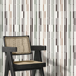 Taupe Contemporary Geometric Wallpaper Abstract Wallpaper Peel and Stick and Traditional Wallpaper - D742