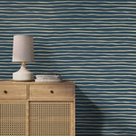 Unique Striped Wallpaper Modern Waves Wallpaper Peel and Stick and Traditional Wallpaper - D776