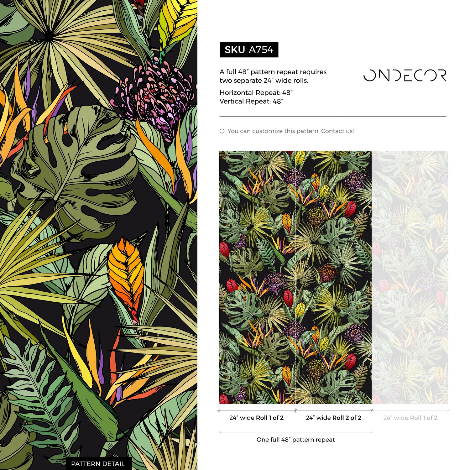 Tropical Botanica Wallpaper - A754