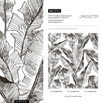 Tropical Sketch Foliage Wallpaper - B722