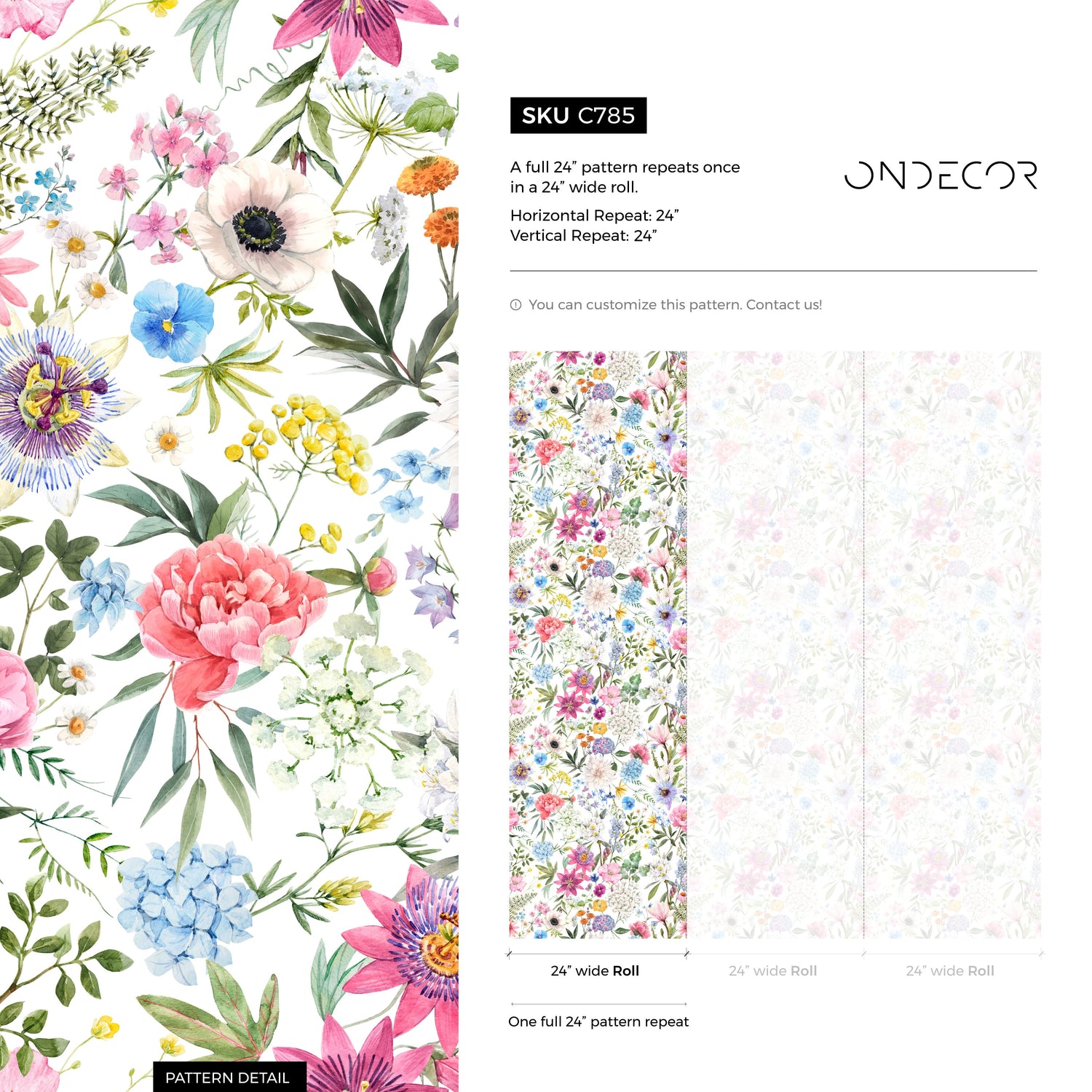 Floral Bliss Wallpaper - C785