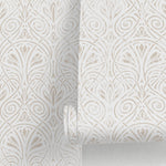 Neutral Vintage Wallpaper Peel and Stick and Traditional Wallpaper - C240