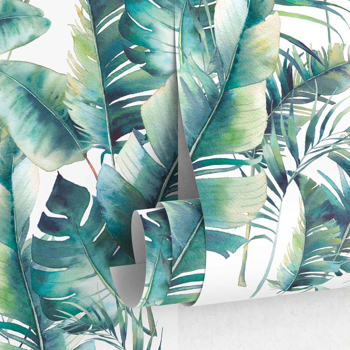 Temporary Wallpaper Tropical Wall Decor Leaves Removable Wallpaper Peel and Stick Wallpaper Wall Paper Removable - A512