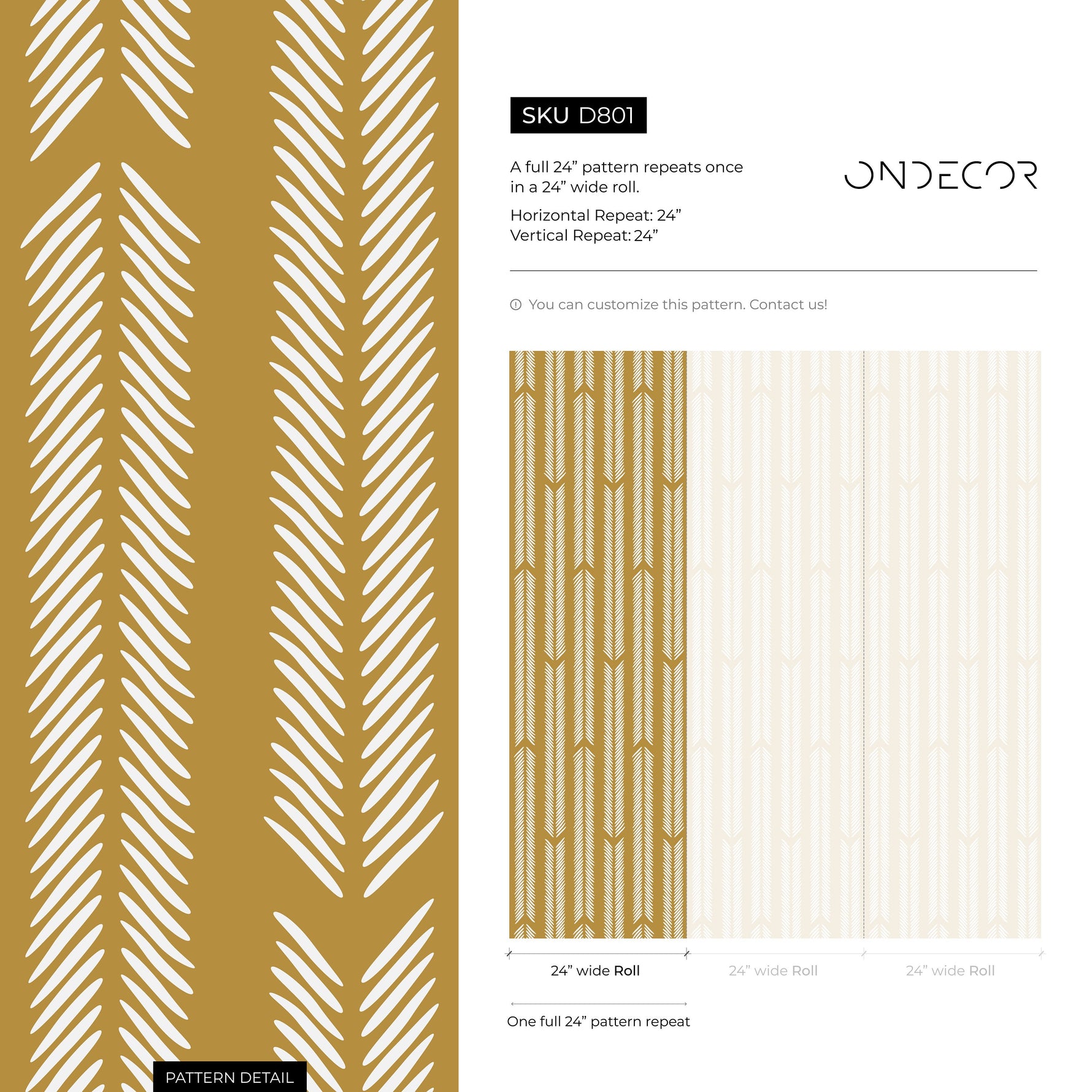 Mustard Herringbone Wallpaper Minimalist Wallpaper Peel and Stick and Traditional Wallpaper - D801