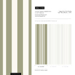 Light Green Striped Wallpaper Modern Wallpaper Peel and Stick and Traditional Wallpaper - D788