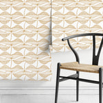 Boho Leaf Wallpaper / Peel and Stick Wallpaper Removable Wallpaper Home Decor Wall Art Wall Decor Room Decor - C987