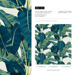 Tropical Banana Leaf Wallpaper Peel and Stick and Traditional Wallpaper - C160