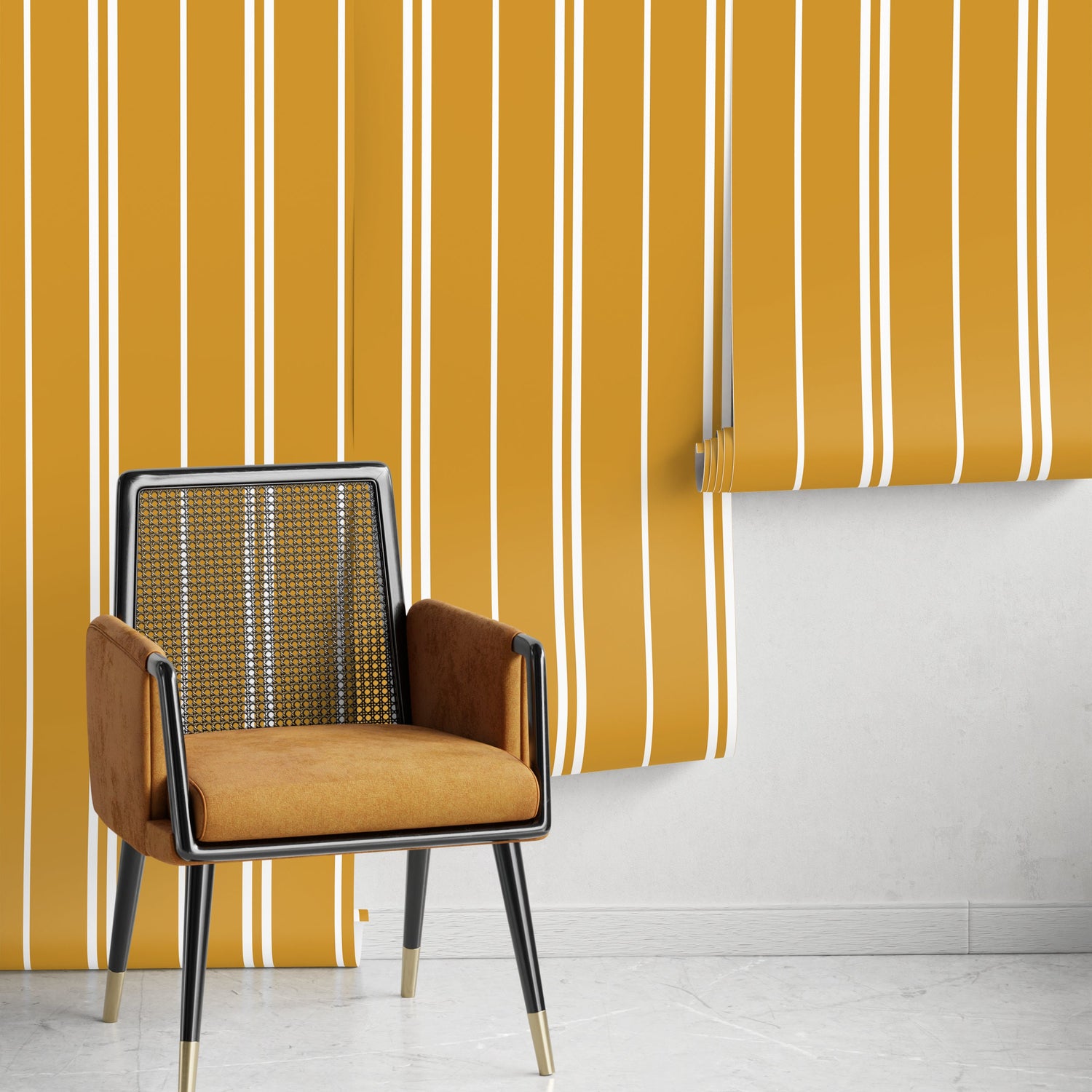 Modern Lines Wallpaper Striped Wallpaper Peel and Stick and Traditional Wallpaper - D768