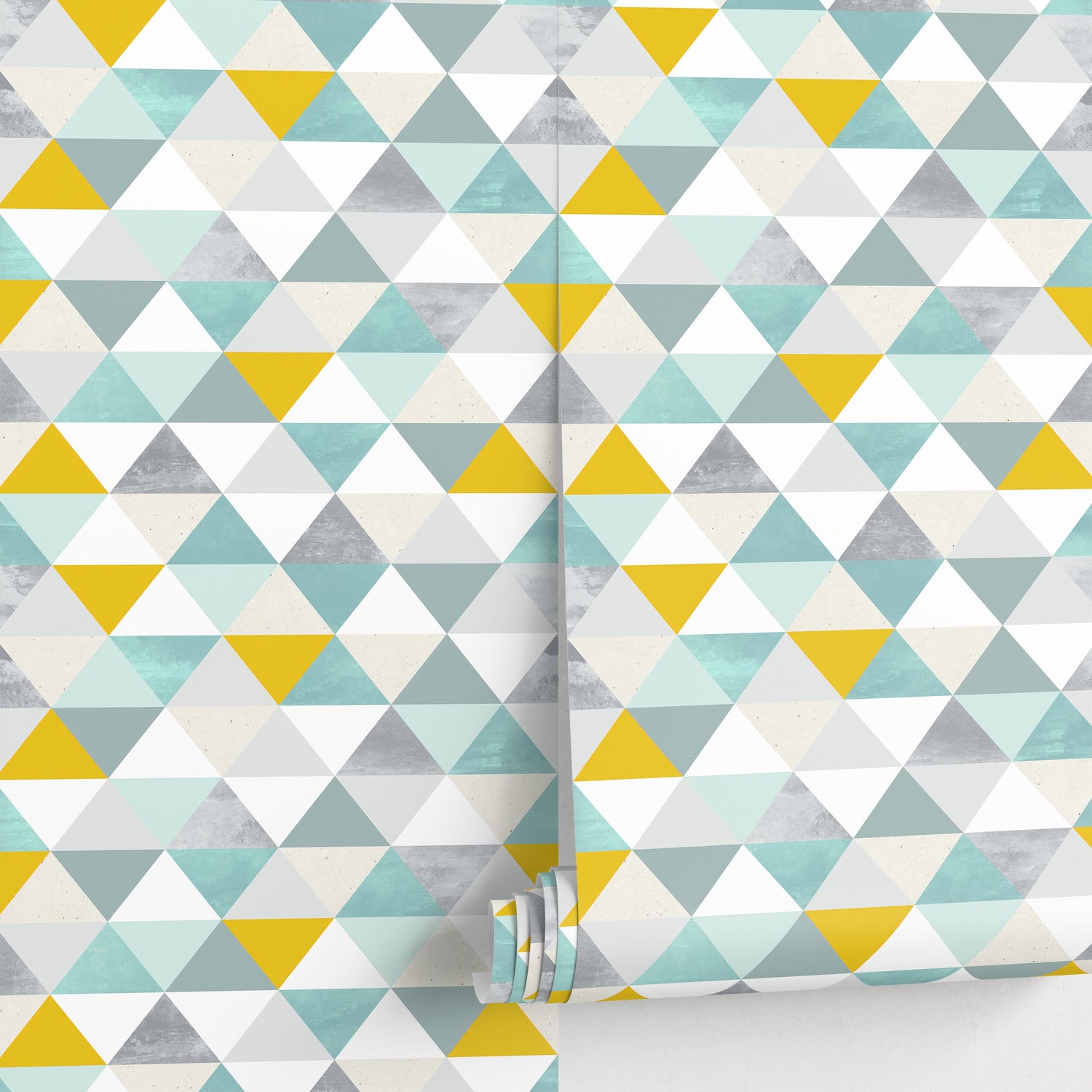 Wallpaper Peel and Stick Wallpaper Removable Wallpaper Home Decor Wall Art Wall Decor Room Decor / Geometric Triangle Wallpaper - A732