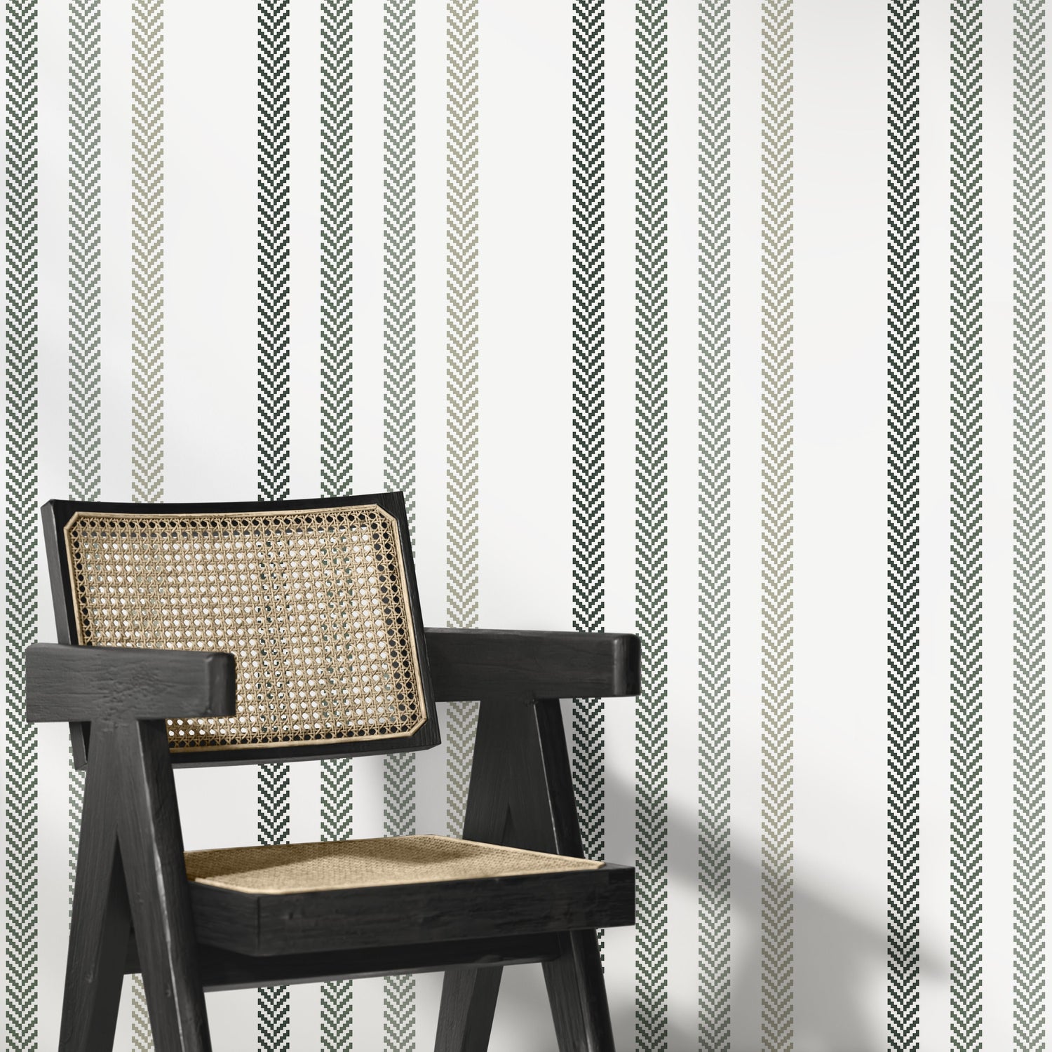 Herringbone Striped Wallpaper Farmhouse Wallpaper Peel and Stick and Traditional Wallpaper - D780