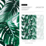 Wallpaper Peel and Stick Wallpaper Removable Wallpaper Home Decor Room Decor / Tropical Monstera Leaf Wallpaper, Jungle Wallpaper - B125