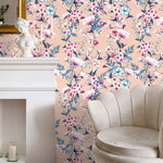 Wallpaper Peel and Stick Wallpaper Removable Wallpaper Home Decor Wall Art Wall Decor Room Decor / Floral Wallpaper Vintage Wallpaper - C583