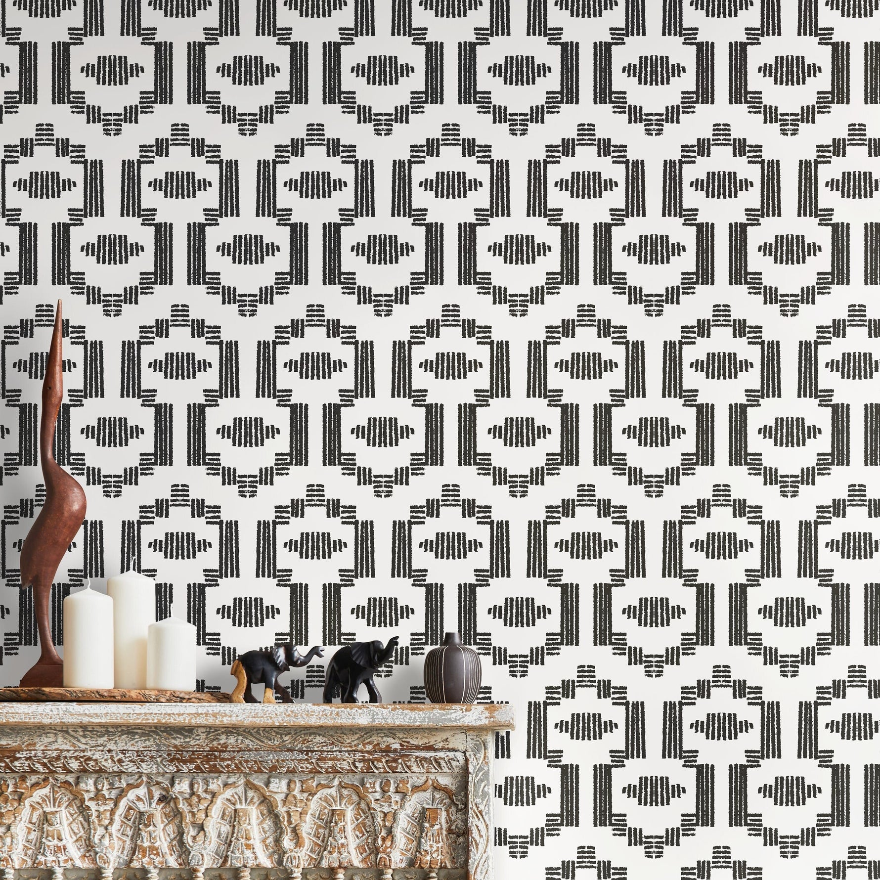 Geometric Illusion Wallpaper - C541