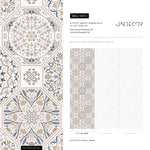 Portuguese Tile Wallpaper Peel and Stick and Traditional Wallpaper - B872