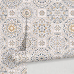 Portuguese Tile Wallpaper Peel and Stick and Traditional Wallpaper - B872