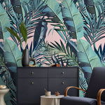 Tropical Banana Leaf Wallpaper Peel and Stick and Traditional Wallpaper - A794