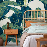 Tropical Banana Leaf Wallpaper Peel and Stick and Traditional Wallpaper - C160