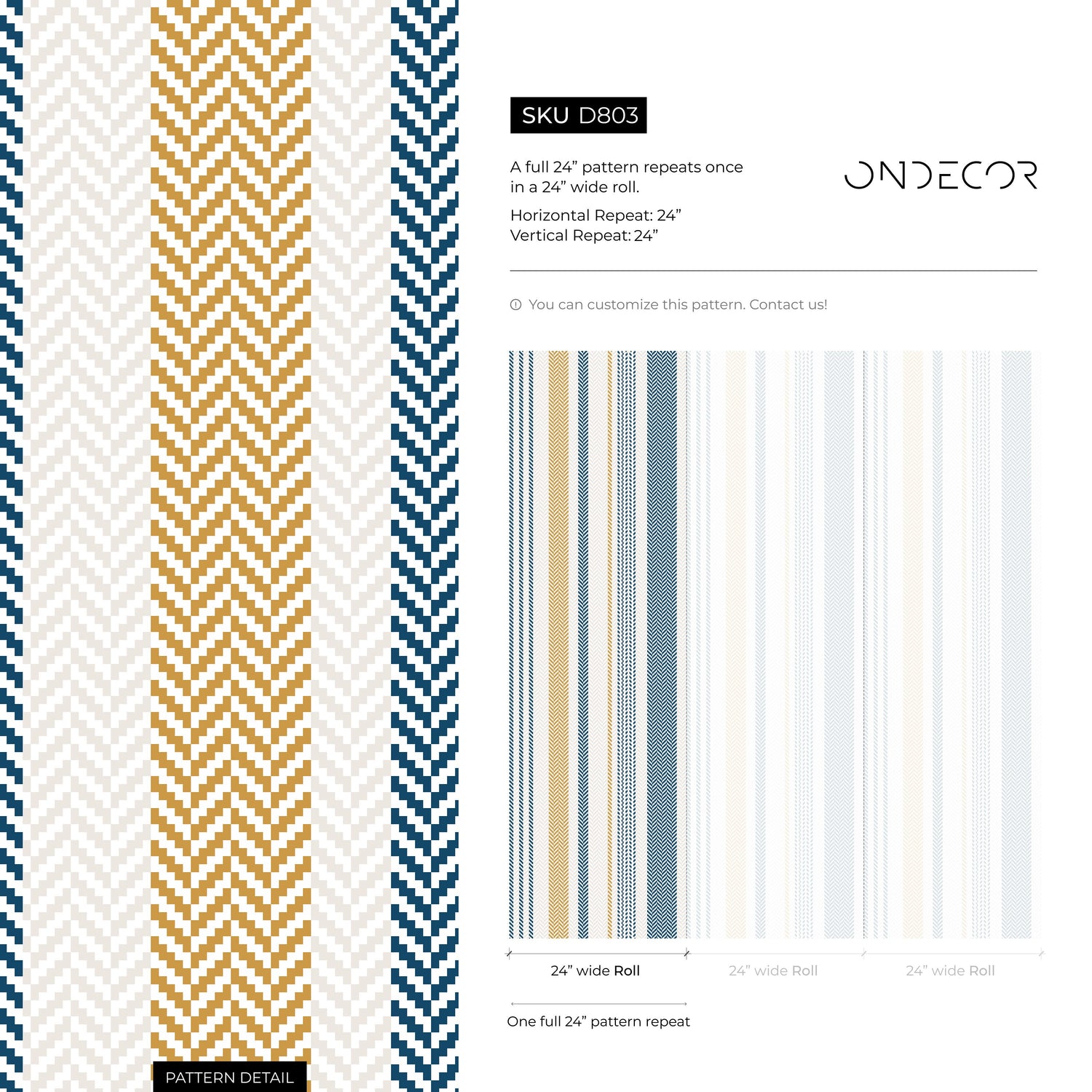 Farmhouse Striped Wallpaper Herringbone Wallpaper Peel and Stick and Traditional Wallpaper - D803