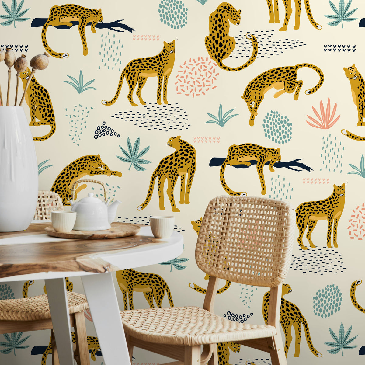 Wallpaper Peel and Stick Wallpaper Removable Wallpaper Home Decor Wall Art Wall Decor Room Decor / Tropical Animal Wallpaper - C350