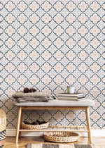 Elegant Geometric Floral Wallpaper - C165