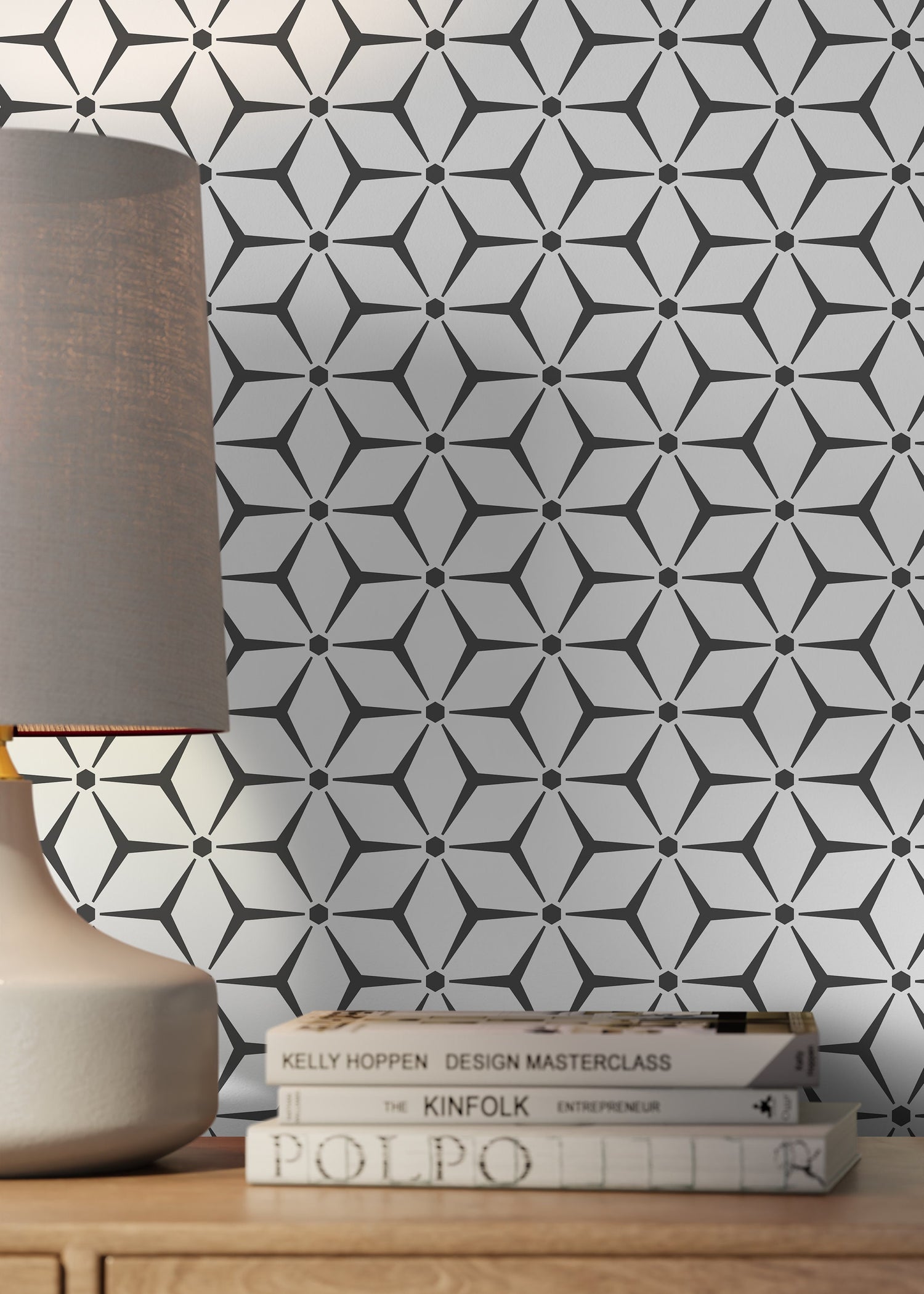 Wallpaper Peel and Stick Wallpaper Removable Wallpaper Home Decor Wall Art Wall Decor Room Decor / Geometric Tile Wallpaper - B791