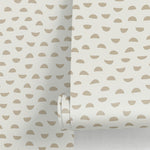 Wallpaper Peel and Stick Wallpaper Removable Wallpaper Home Decor Wall Art Wall Decor Room Decor / Beige Polka Dot Wallpaper - C588