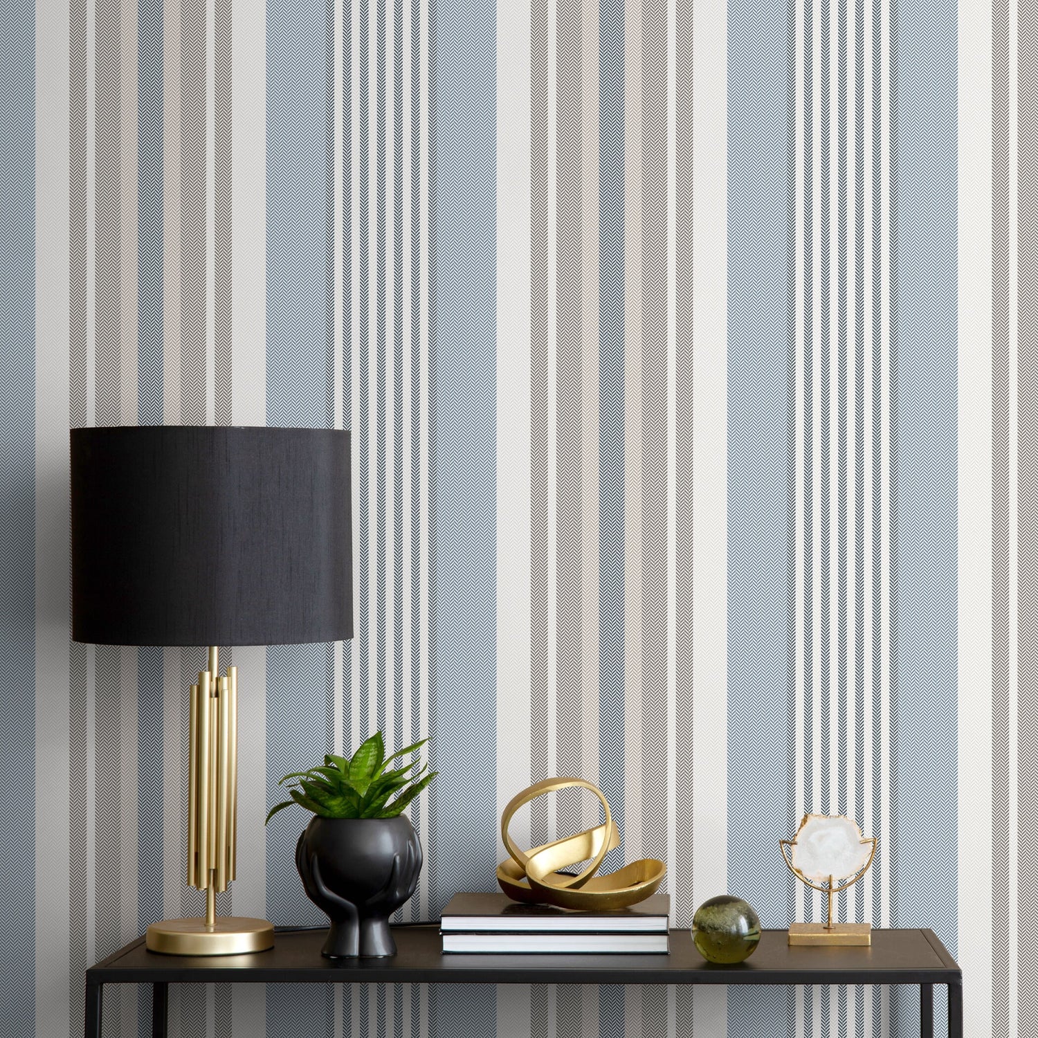 Geometric Striped Wallpaper Farmhouse Wallpaper Peel and Stick and Traditional Wallpaper - D850