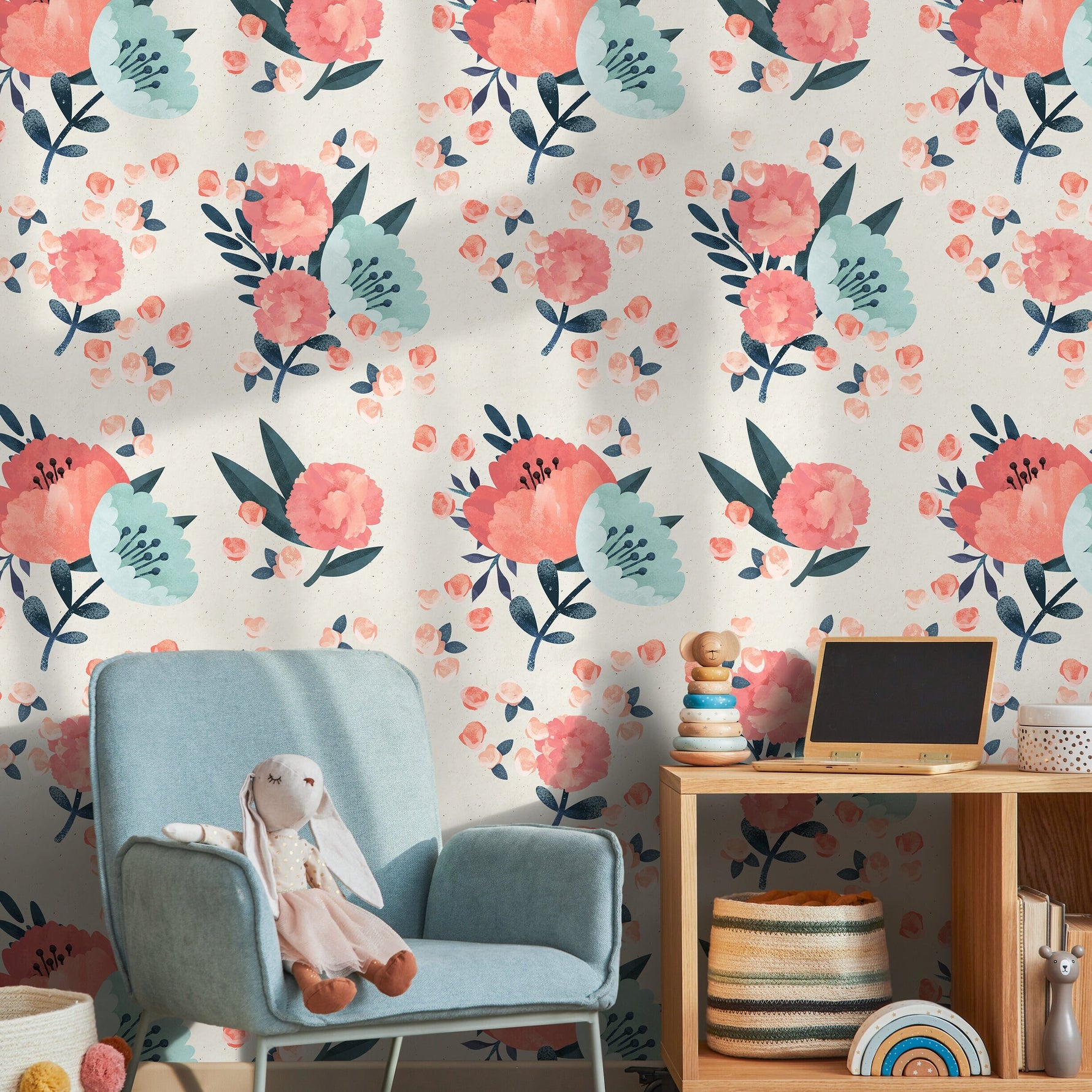 Removable Wallpaper Scandinavian Wallpaper Temporary Wallpaper Vintage Wallpaper Peel and Stick Wallpaper Wall Paper - A617