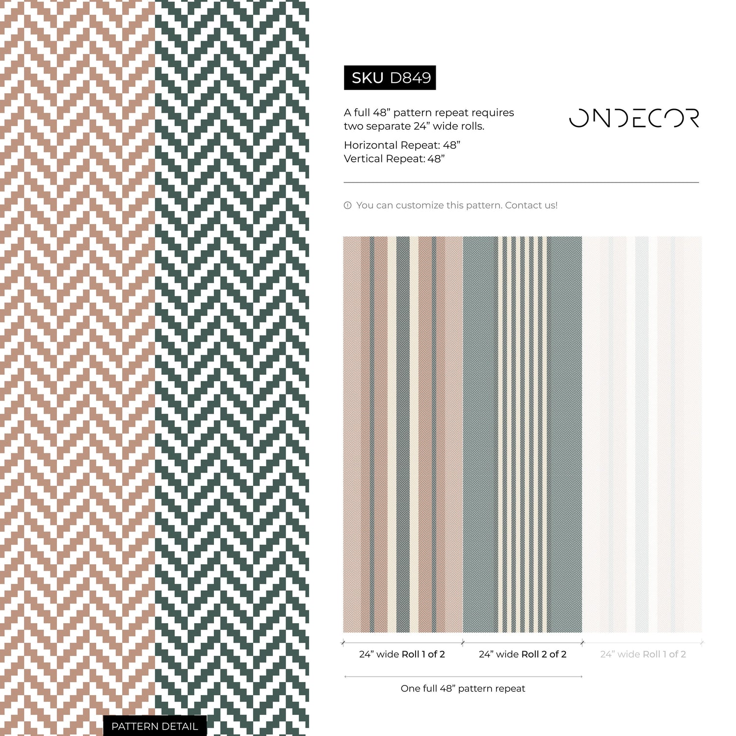 Striped Farmhouse Wallpaper Geometric Wallpaper Peel and Stick and Traditional Wallpaper - D849