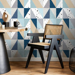 Removable Wallpaper Scandinavian Wallpaper Half Dots Wallpaper Peel and Stick Wallpaper Wall Paper - A316