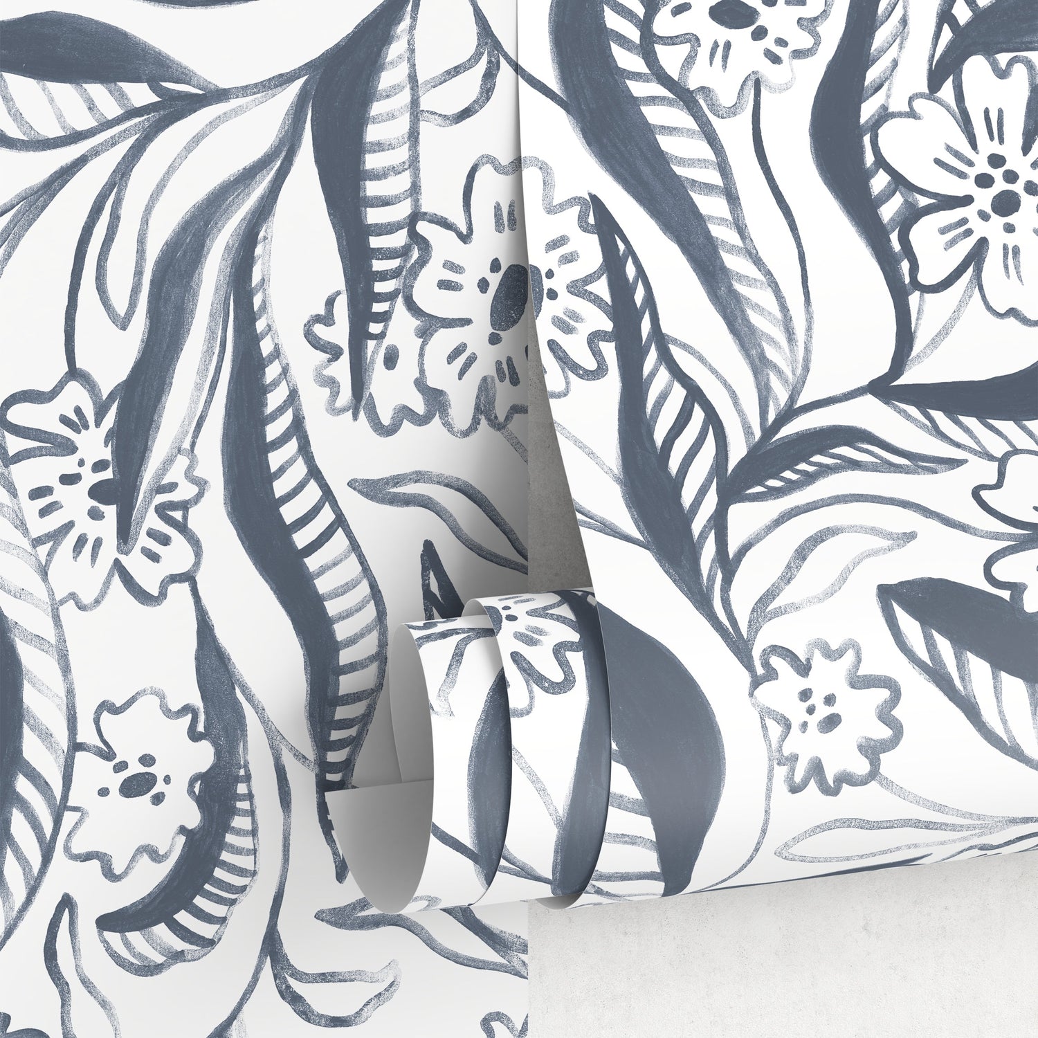 Floral Sketch Art Wallpaper - C947